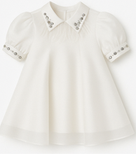 Load image into Gallery viewer, White Organza Short Sleeves