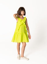 Load image into Gallery viewer, Neon Ruffled Dress