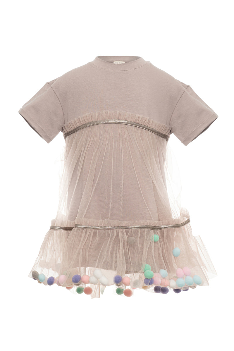Misk Pom-Pom Dress  ohanakwt.com