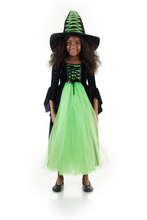 Load image into Gallery viewer, Green Witch Costume