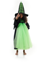 Load image into Gallery viewer, Green Witch Costume