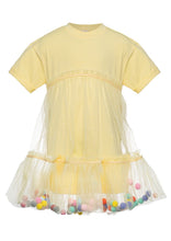 Load image into Gallery viewer, Yellow Pom-Pom Dress