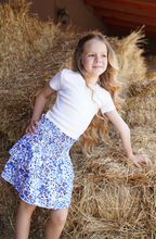 Load image into Gallery viewer, Blue Gardenia Skirt