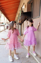 Load image into Gallery viewer, Pink Pom-Pom Dress