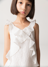 Load image into Gallery viewer, White Ruffled Dress