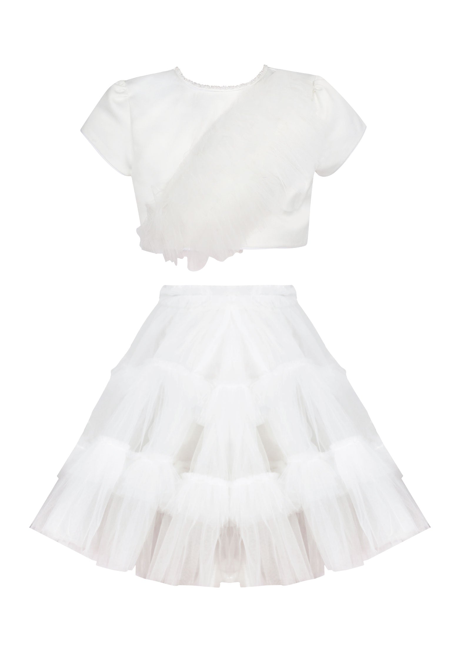 Florella White tutu set