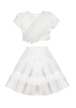 Load image into Gallery viewer, Florella White tutu set
