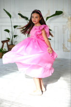 Load image into Gallery viewer, Fuchsia Organza Dress
