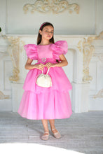 Load image into Gallery viewer, Fuchsia Organza Dress
