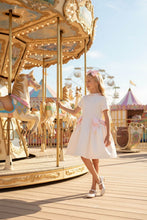 Load image into Gallery viewer, Ecru Belle Bow Dress with Headband

