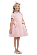 Load image into Gallery viewer, Blush Belle Bow Dress with Headband
