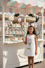 Load image into Gallery viewer, White Floral Dress with HairBand
