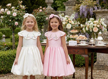 Load image into Gallery viewer, Pink Cape Dress with Headband
