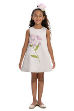 Load image into Gallery viewer, White Floral Dress with HairBand
