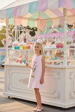 Load image into Gallery viewer, Pink Floral Dress with HairBand
