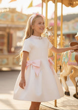 Load image into Gallery viewer, Ecru Belle Bow Dress with Headband
