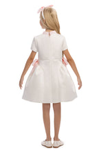 Load image into Gallery viewer, Ecru Belle Bow Dress with Headband

