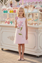 Load image into Gallery viewer, Pink Floral Dress with HairBand
