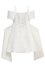 Load image into Gallery viewer, Ecru Bow Dress
