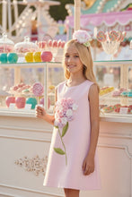 Load image into Gallery viewer, Pink Floral Dress with HairBand
