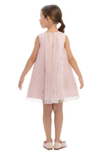 Load image into Gallery viewer, Pink Sparkle Dress with Cape
