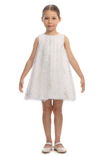Load image into Gallery viewer, White Sparkle Dress with Cape
