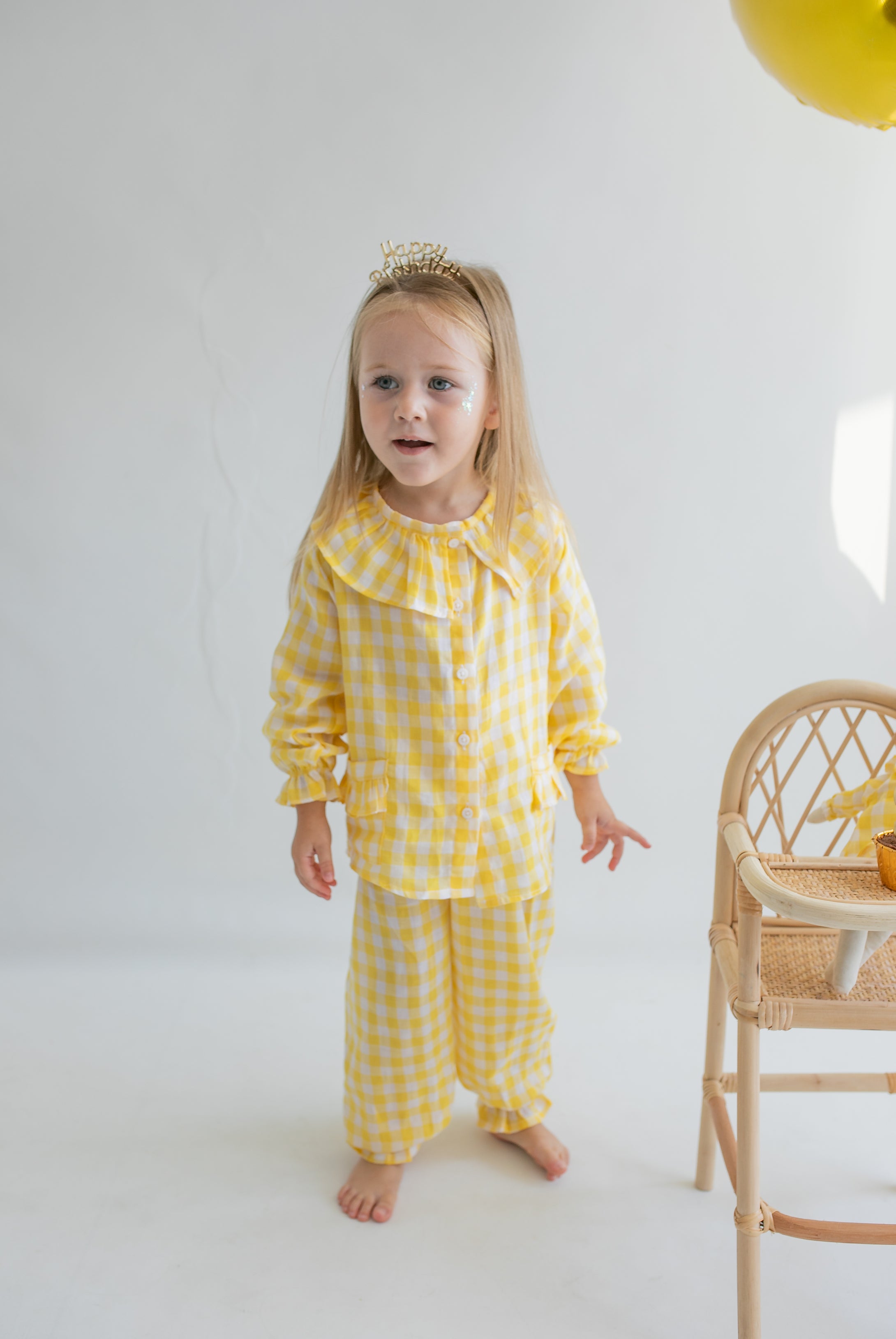 Yellow Checkered Pajama