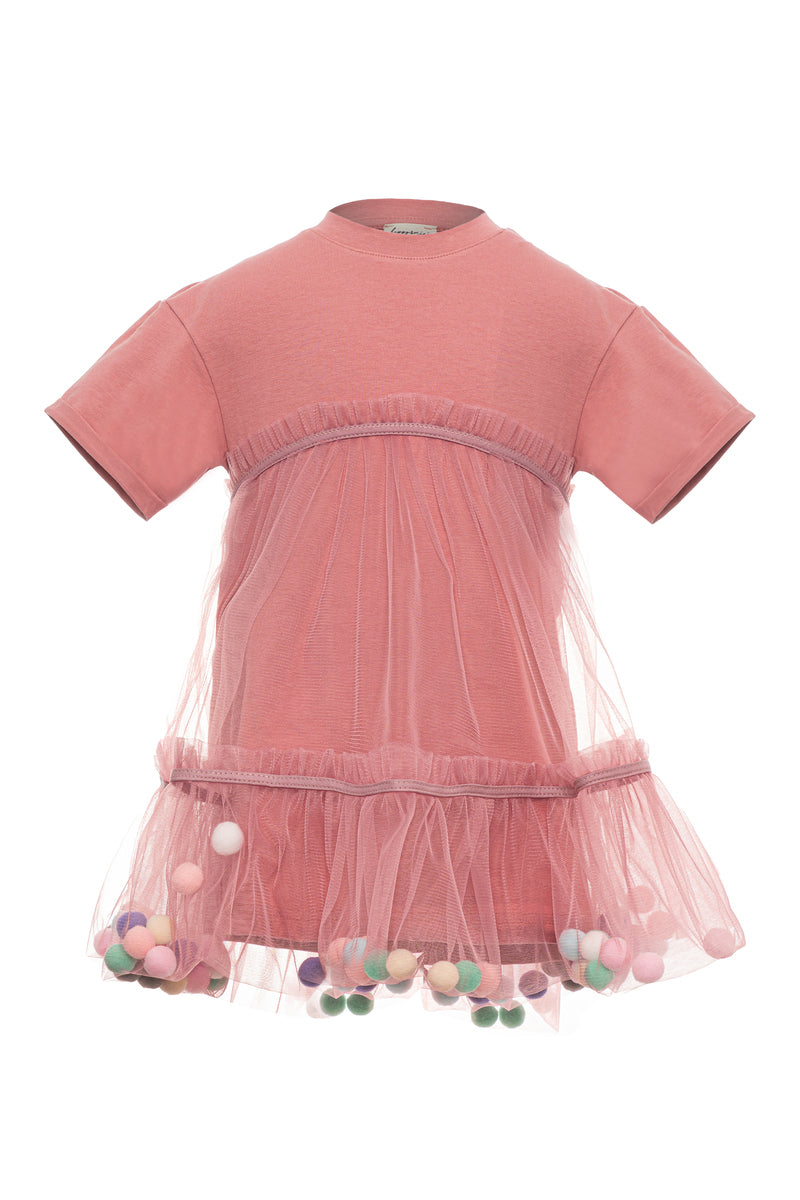 Pink Pom-Pom Dress
