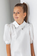 Load image into Gallery viewer, White Organza Short Sleeves
