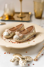 Load image into Gallery viewer, Hard Sole Gold Sparkle

