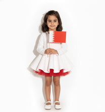Load image into Gallery viewer, Bahrain Red &amp; White dress
