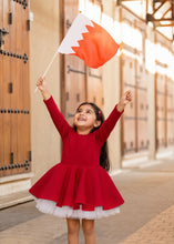 Load image into Gallery viewer, Bahrain Red &amp; White dress
