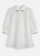 Load image into Gallery viewer, White Organza Long Sleeves
