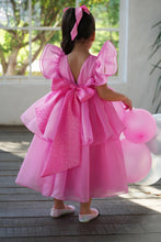 Load image into Gallery viewer, Fuchsia Organza Dress
