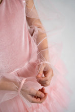 Load image into Gallery viewer, Pink Velvet with Balloon Sleeves
