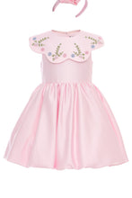Load image into Gallery viewer, Pink Cape Dress with Headband
