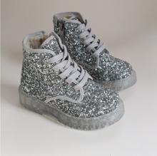 Load image into Gallery viewer, Silver Sparkle Boots
