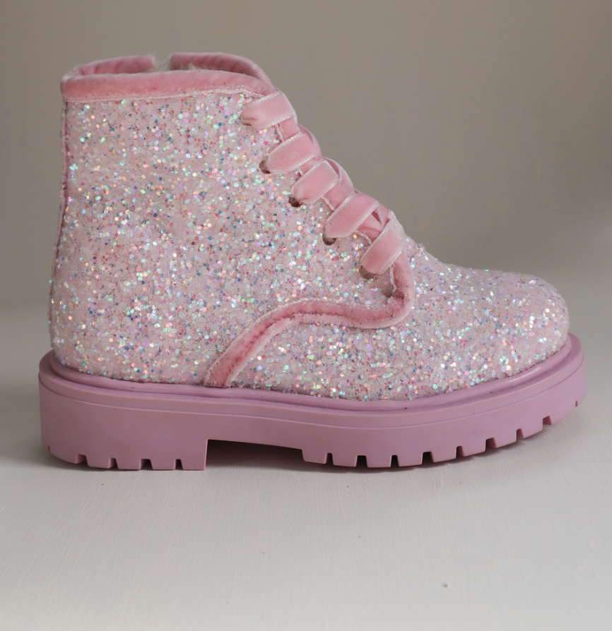 Pink Sparkle Boots