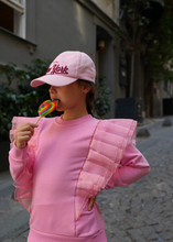 Load image into Gallery viewer, Pink Ruffled TrackSuit
