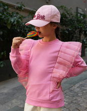 Load image into Gallery viewer, Pink Ruffled TrackSuit
