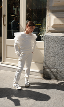 Load image into Gallery viewer, White Ruffled TrackSuit
