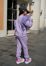 Load image into Gallery viewer, Purple Ruffled TrackSuit
