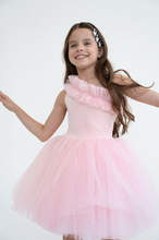 Load image into Gallery viewer, Pink One shoulder with pink ruffles
