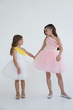 Load image into Gallery viewer, Pink One shoulder with pink ruffles
