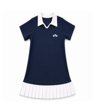 Load image into Gallery viewer, Navy Tennis Swim Dress

