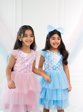 Load image into Gallery viewer, Blue Sequin Dress
