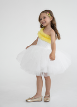 Load image into Gallery viewer, One shoulder with Yellow ruffles
