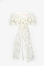 Load image into Gallery viewer, Ecru lace Long Bow
