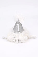 Load image into Gallery viewer, White Funnel Crown with Ruffles
