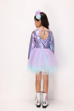 Load image into Gallery viewer, Lilac Mermaid Dress Long Sleeves
